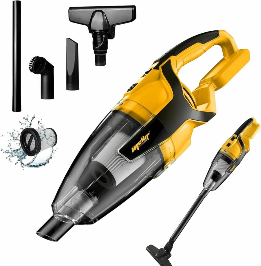 MORCLIN 120W Cordless Handheld Vacuum Cleaner for Carpet, Hard Floor & Pet Hair, Compatible with Dewalt 20V Max Battery, Lightweight Portable Tool Only