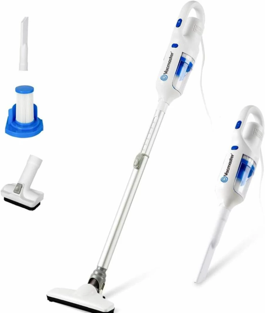 Vacmaster 2-in-1 Corded Stick Vacuum Cleaner - 14Kpa Ultra-Lightweight Handheld Vacuum with Washable HEPA Filter for Pet Hair, Car, Carpet & Hard Floors
