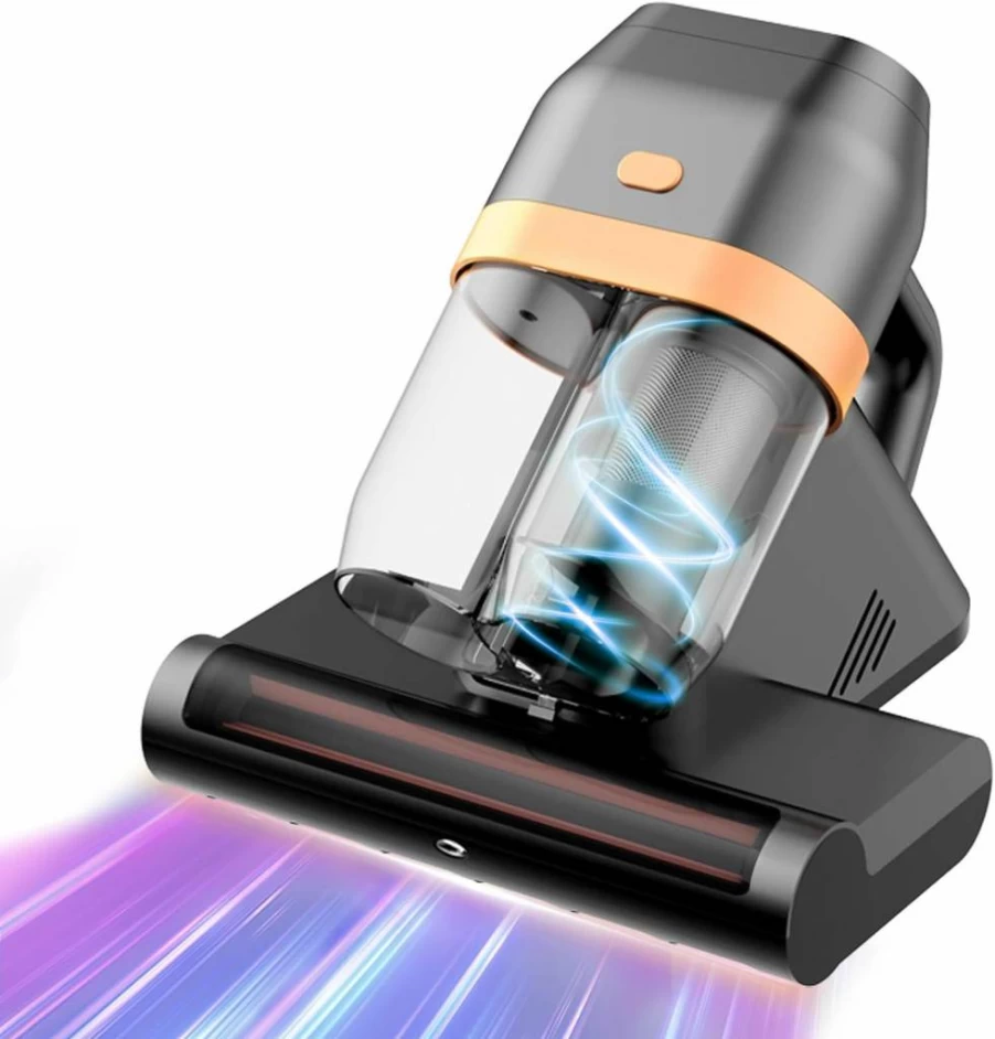 HYNSEN 550W Handheld UV & Ultrasonic Mattress Vacuum Cleaner, 16Kpa High-Power Suction with Heating Tech for Bed, Pillow, Sofa, Carpet Deep Cleaning