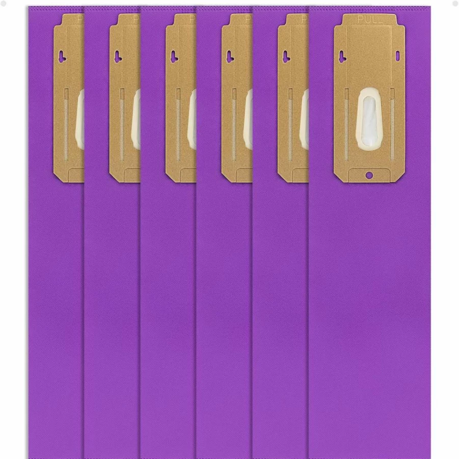 PETOX 6 Pack Purple Hepa Vacuum Cleaner Bags, Compatible with Oreck Elevate X3 X5 XL7 XL21 2000 3000 4000 8000 9000 Series, Type CC Replacement Part AK1CC6H