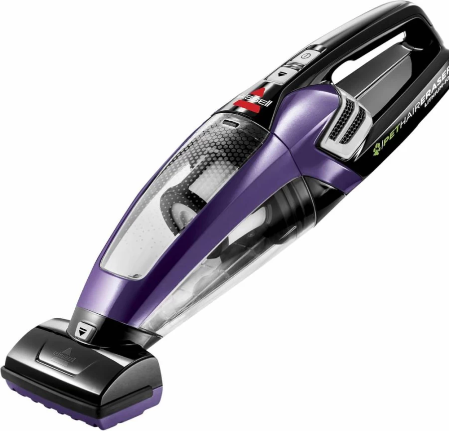 Bissell Cordless Handheld Vacuum for Pet Hair - Lightweight, Lithium Ion, Purple, Portable Eraser Cleaner