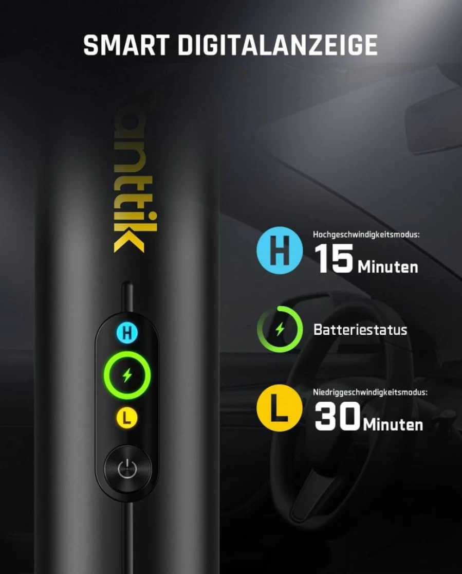 Fanttik Slim V10 Apex Cordless Car Vacuum Cleaner, 19000Pa Powerful Handheld Vacuum, 4-in-1 Portable for Car, Home, Office, with Smart Digital Display & 2 Suction Modes