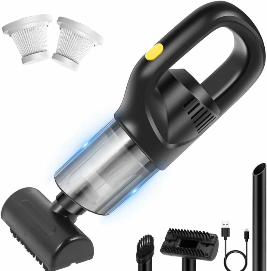 ITGOTI Cordless Handheld Vacuum Cleaner for Car, Home, Office & Pet Hair - Portable Rechargeable Car Vacuum with Powerful Suction