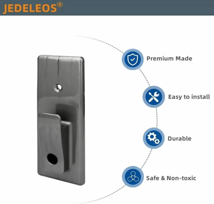 JEDELEOS Wall Mount Holder for Shark Rocket HV300 HV301 HV302 HV303 HV320 HV322 HV324 HV325 HV380 HV380C Upright Vacuum, Replacement Part for Shark Vacuum Accessories 390FFJH380 416FFJV300