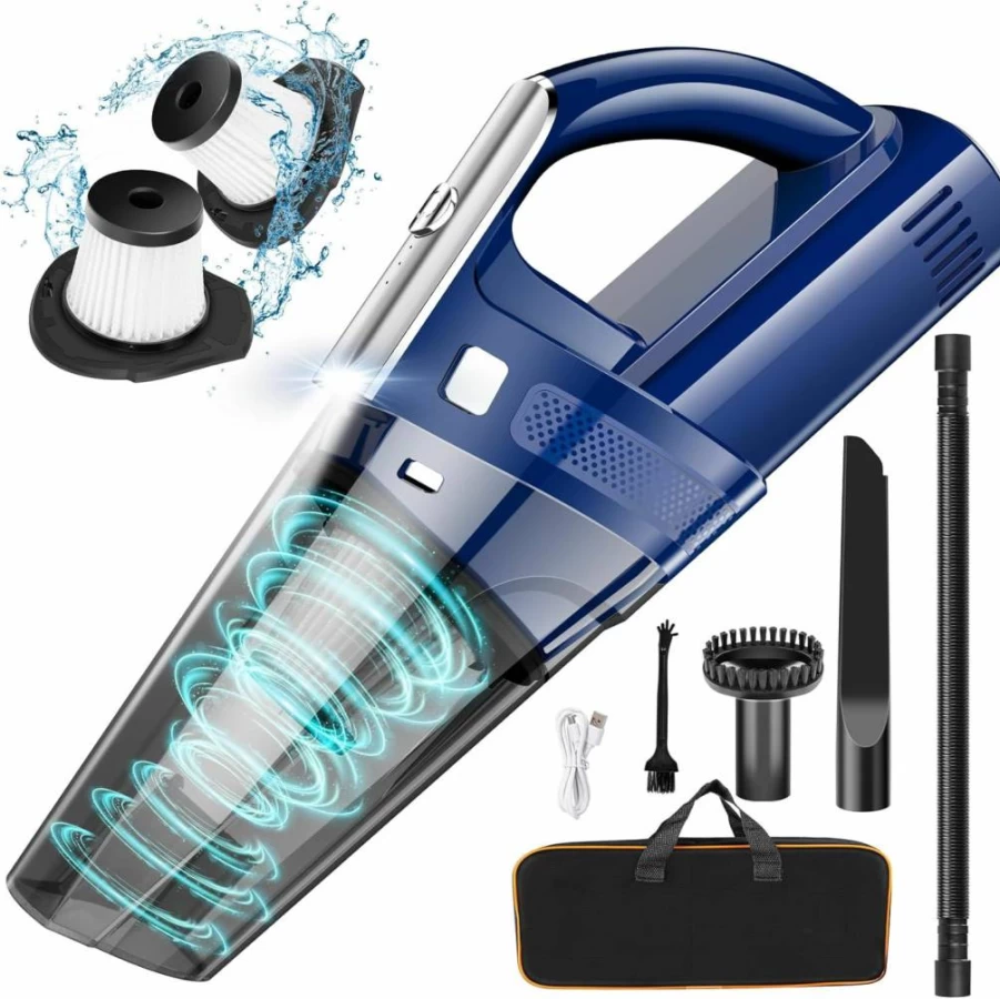 SAKOLD Cordless Handheld Vacuum Cleaner - 11000Pa Powerful Suction, Portable & Rechargeable for Car, Home, Office - Mini Lightweight Design