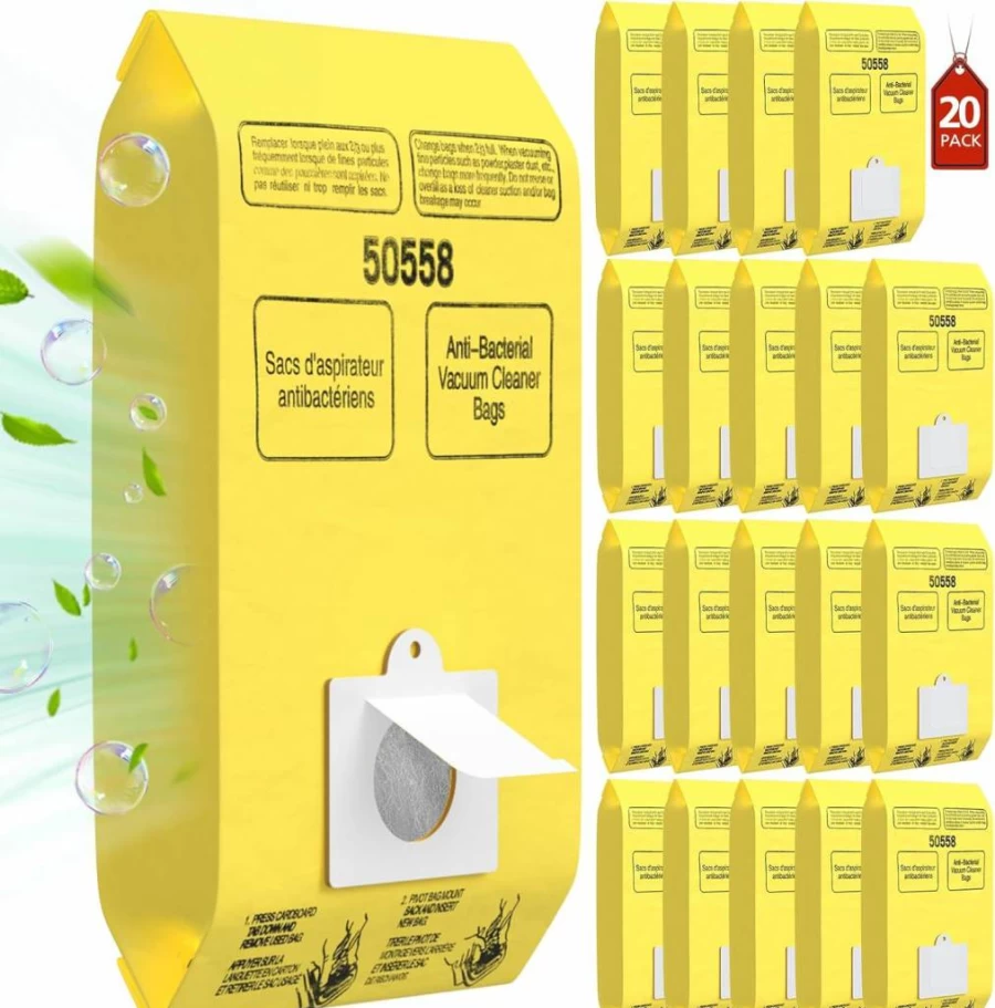 15 Pack Isinlive Vacuum Cleaner Bags Compatible With Kenmore Canister Models 5055, 50555, 50557, 50558, C-5, C-18, 53292, 200-800 Series