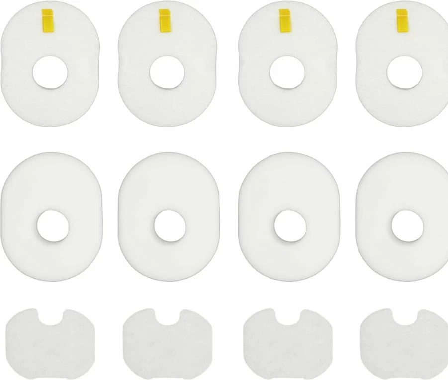 AMFANYIQIN 4-Pack Foam & Felt Replacement Filters Compatible with Shark HV300 HV301 HV302 HV305 UV450 CS100 Rocket Vacuum, Post-Motor Filters for Shark HV310 HV308 HV307Q QS301, Replaces XFFV300
