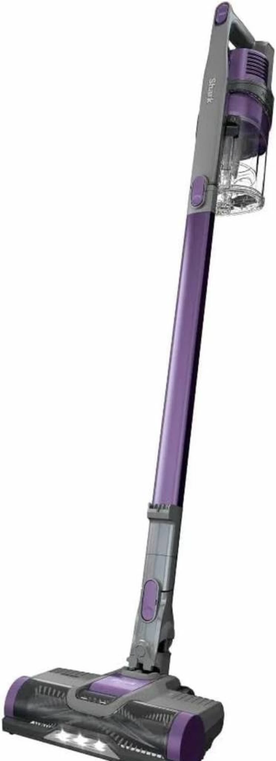 Shark IX141H Pet Cordless Stick Vacuum - Anti-Allergen Seal, XL Dust Cup, LED Lights, Lightweight 7.5 lbs, 40 Min Runtime, Handheld Option, Renewed (Grey/Purple)