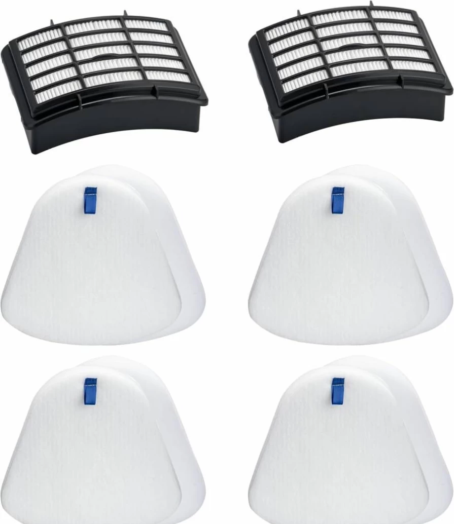 Pure Daisy Replacement Vacuum Filters Compatible with Shark Navigator NV350 NV351 NV352 NV355 NV356E NV360 - 6-Pack HEPA & Foam Felt Filters Set for Lift-Away Models