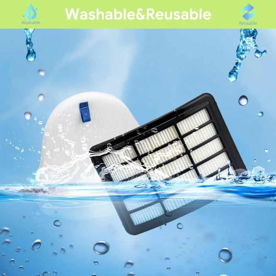 Pure Daisy Replacement Vacuum Filters Compatible with Shark Navigator NV350 NV351 NV352 NV355 NV356E NV360 - 6-Pack HEPA & Foam Felt Filters Set for Lift-Away Models