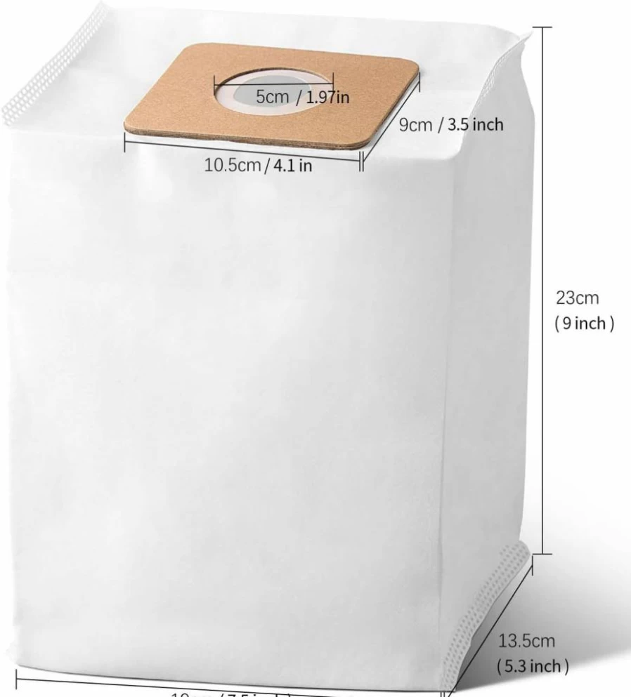 Gudotra 10 Pack HEPA Filter Bags Replacement for Atrix Ergo 8 Quart Backpack Vacuum, Compatible with VacBP1 VacBP6 VacBP36V VacBPAI Models