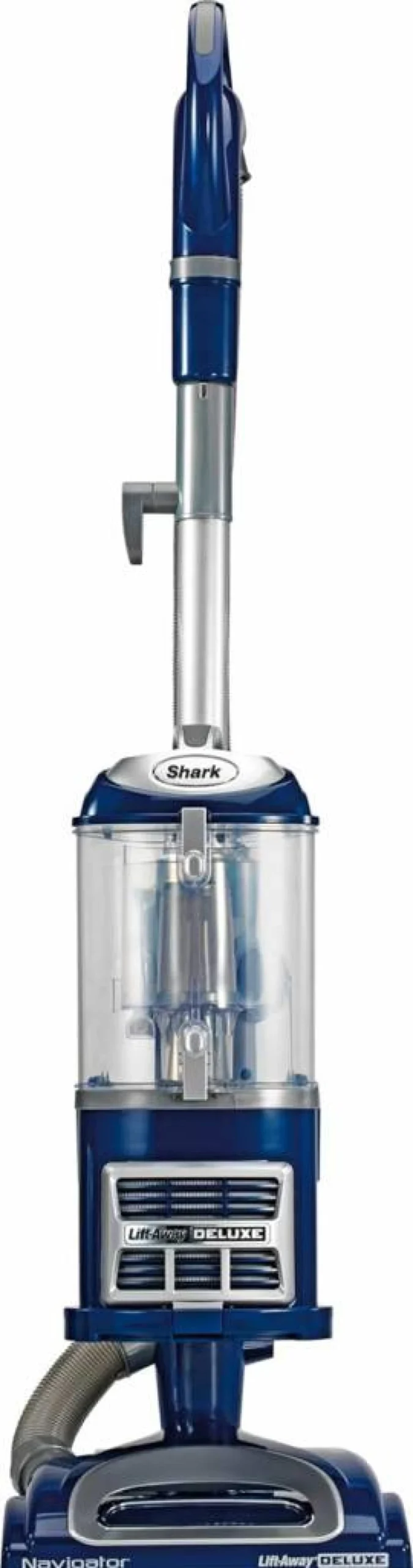 Shark NV360 Navigator Lift-Away Deluxe Upright Vacuum - Powerful Suction for Hardwood, Carpets & Multi-Surfaces, Large Dust Cup, Swivel Steering, Renewed (Blue)