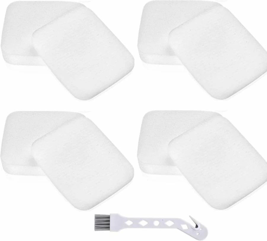 Leadaybetter UV850 UV900 Foam & Felt Filter Replacement Compatible with Shark Performance Lift-Away DuoClean PowerFins Vacuum - 4-Pack (Replaces Part #XFFK602UKT)