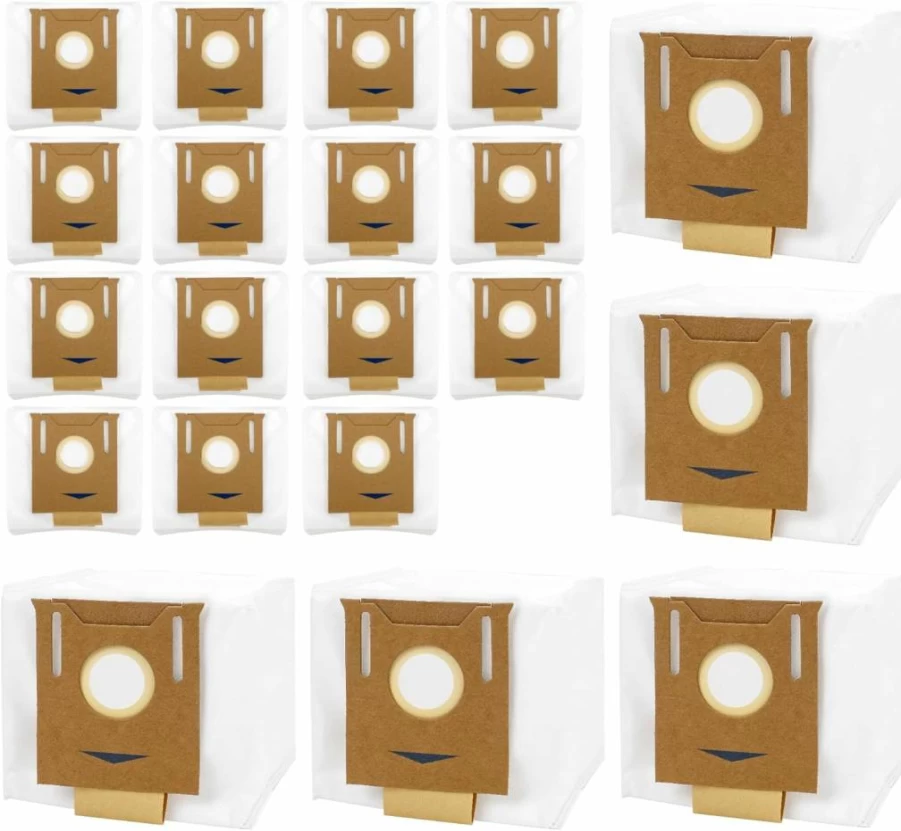 10 Pack Aliddle T8 Vacuum Dust Bags Compatible with Ecovacs Deebot T8/T8+/T8 AIVI/N8 Pro/N8 Pro+/DX93/DDX96 & Yeedi K781+, 2.5L Self-Emptying Station Replacement Bags for Robot Vacuum Cleaner