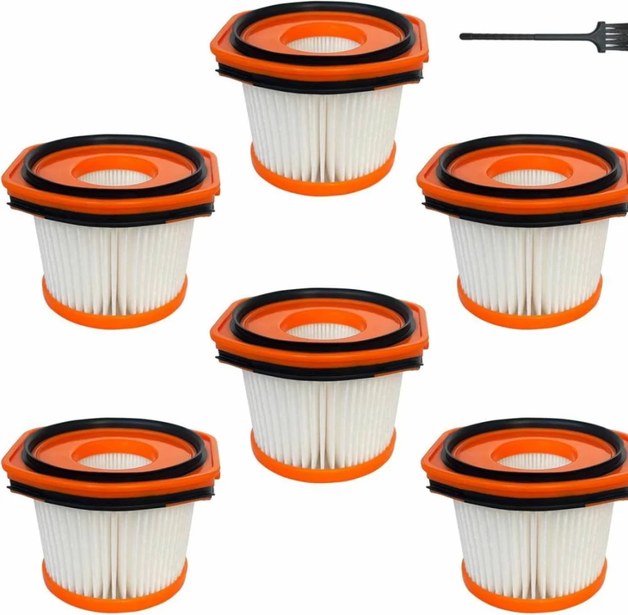 VacEssentials 6-Pack WSV630 Replacement Filters Compatible with Shark WandVac WS620 WS630 WS631 WS632 WS633 WS640 WS640AE WS640BL WS642 WS642AE – Fits Part #XFFWV360