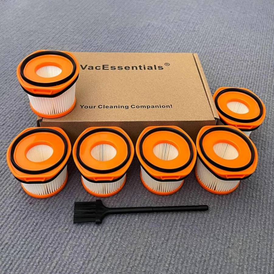 VacEssentials 6-Pack WSV630 Replacement Filters Compatible with Shark WandVac WS620 WS630 WS631 WS632 WS633 WS640 WS640AE WS640BL WS642 WS642AE – Fits Part #XFFWV360