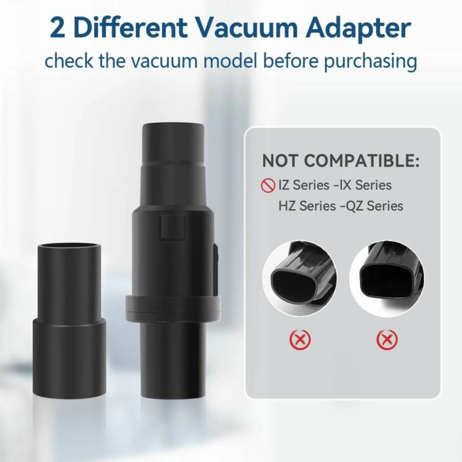 QRUIHC Vacuum Attachments Kit Compatible with Shark Navigator NV360, NV352, NV356E, Rotator NV500, NV501, Rocket HV301, HV322, HV371 - 1 1/4" Adapter & Accessories Set