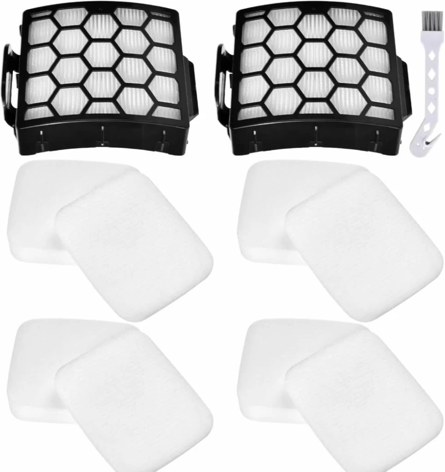 Attemart 2 HEPA & 4 Foam Felt Filters Replacement for Shark UV850 UV900 UV900CC DuoClean Lift-Away Vacuum, Compatible with Part XHF320 XFFK602UKT