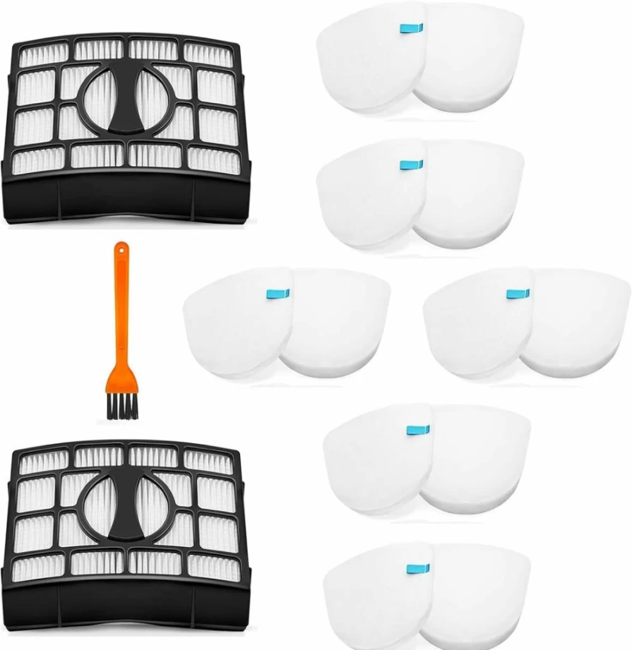 EBGRF Vacuum Filter Replacement Compatible with Shark Navigator Lift-Away Models ZU560 ZU561 ZU562 ZU572 UV650 UV725 - Includes Speed Self-Cleaning Brushroll for Lightweight Upright Vacuums