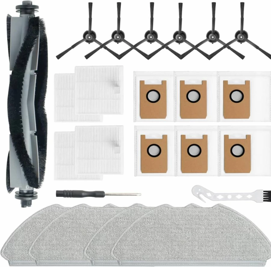 BUXEBUX 14 Pack Replacement Dust Bags for Airrobo T20+/T25+ Robot Vacuum - 3L Capacity Self-Empty Station Dirt Disposal Bags Compatible with Robot Vacuums