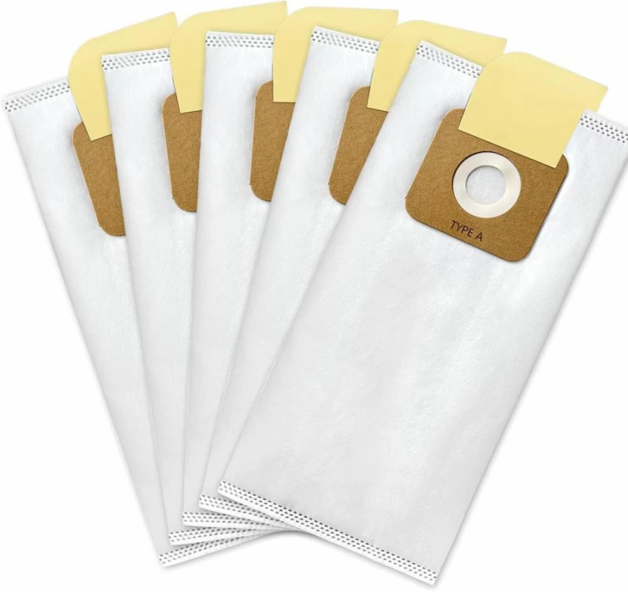 5 Pack Kerneed Type A HEPA Vacuum Bags Compatible with Riccar Vibrance, R-Series, 2000/4000 & Simplicity Symmetry, S20Ezm, 5000/6000 Series Upright Vacuums, Replaces RAH-6/SAH-6 Filters