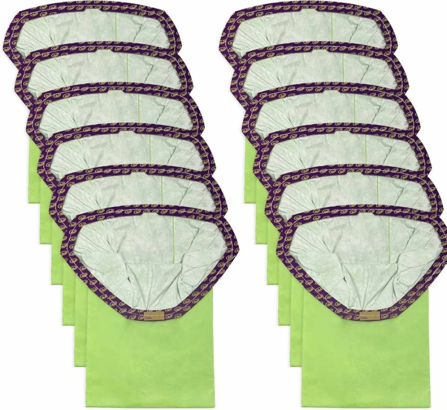 12 Pack Kerneed Micro Filter Bags Replacement for Proteam Backpack Vacuums - Super Coach Pro 6, Provac FS 6, GoFit 6, GoFit 6 Plus, GoFree Flex Pro II - Compatible with 6 Quart Models