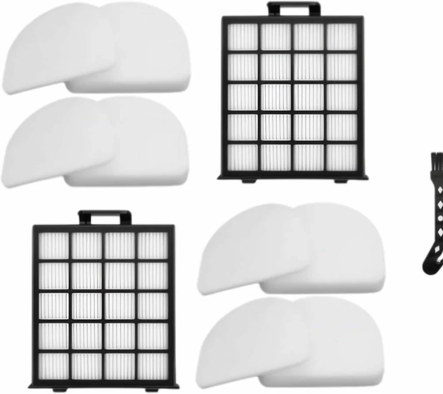 Aimery 12PCS Vacuum Filter Kit Compatible With Shark AZ4000 AZ4002 AZ4000C - Includes HEPA Foam Felt Filters, Odor Neutralizers, Cleaning Brush & Main Brush for Shark Detect Pro/Power Detect Upright Vacuums