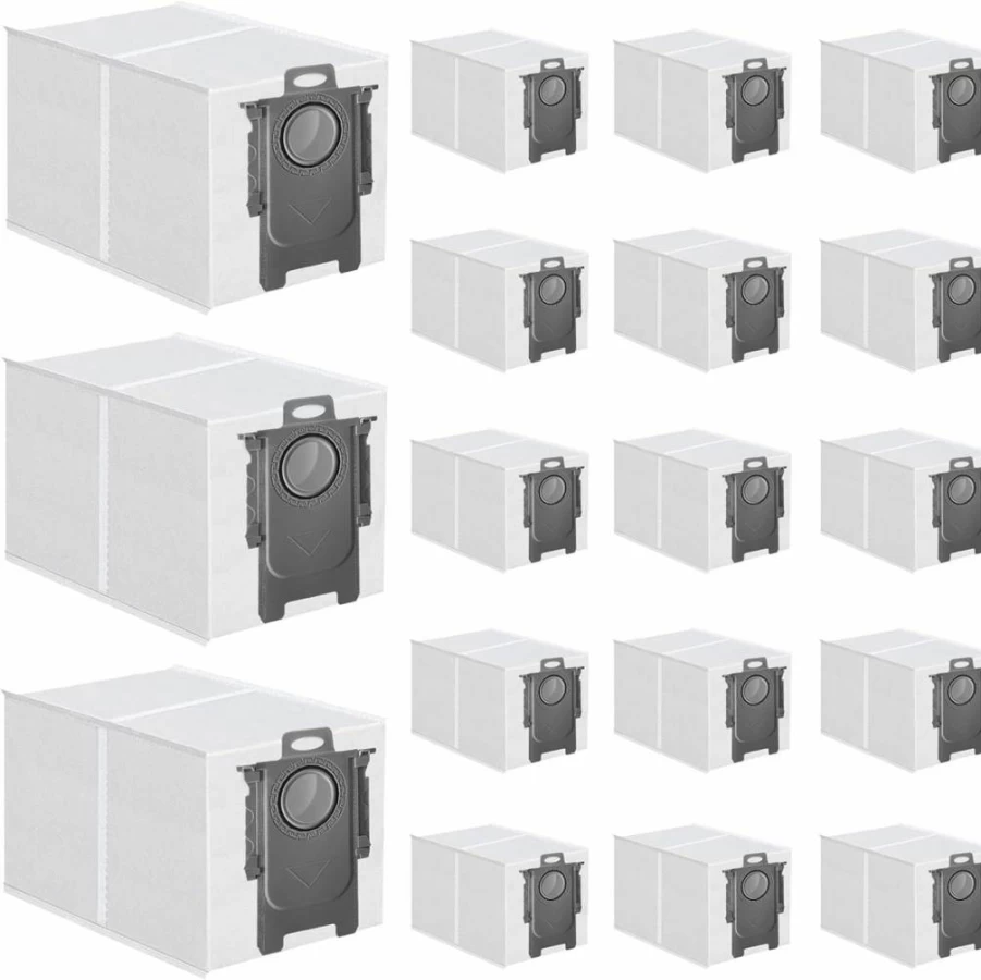 Apexone 18 Pack 3L Vacuum Dust Bags Compatible with Roborock S8 Pro Ultra, S7 MaxV Ultra, Q7 Max+, Q8 Max+ Automatic Dirt Disposal Clean Base