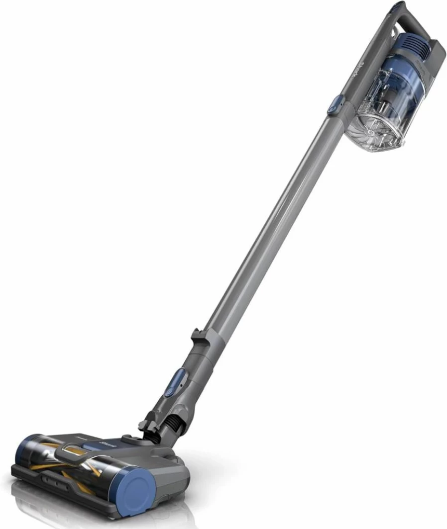 Shark WZ250 Pet Pro Cordless Stick Vacuum - PowerFins Brushroll, XL Dustbin, Self-Cleaning, LED Headlights, 40 Min Runtime, Blue (Renewed) - Ideal for Pet Hair