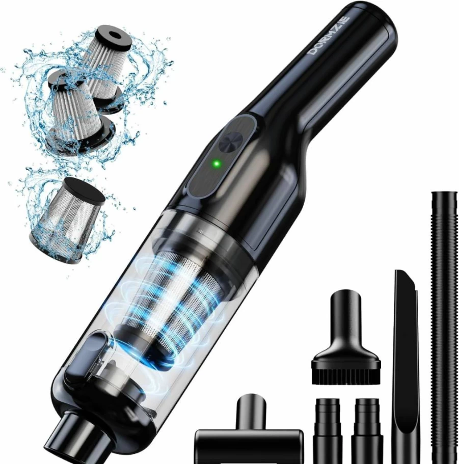 Dormzie Cordless Handheld Vacuum Cleaner - 16000Pa Powerful Suction, 1.3Lbs Lightweight, Rechargeable for Home, Car, Pet Hair, with Brushless Motor & Multi-Accessories