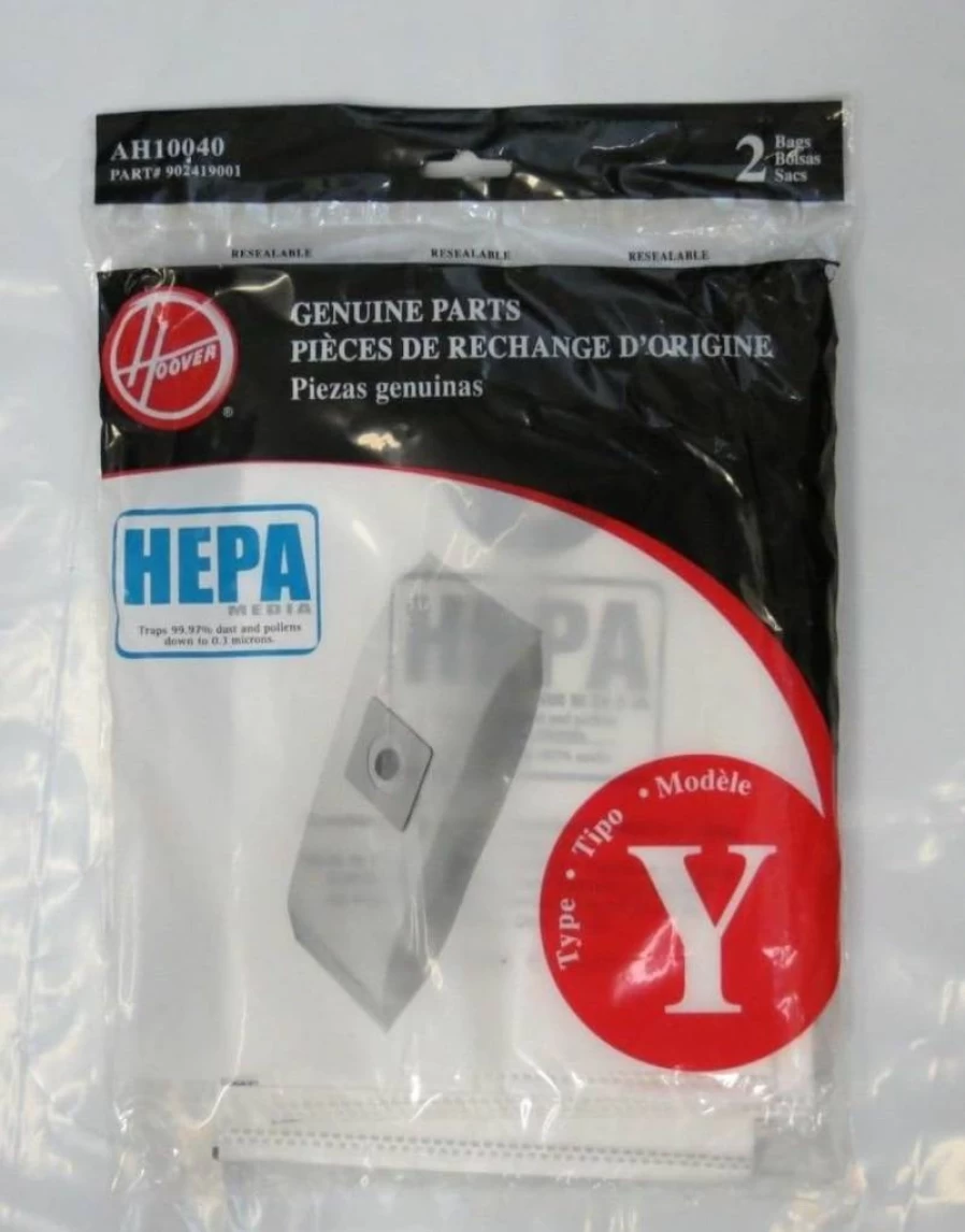 Hoover WindTunnel HEPA Vacuum Filter Bags 2-Pack AH10040 for Allergen Removal