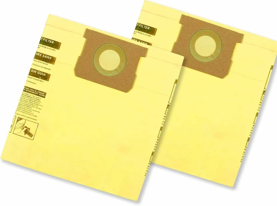 Shop-Vac 9067133 Disposable Vacuum Filter Bags (2-Pack) - Fits 5-8 Gallon Tanks, High Efficiency Dust Control for Enhanced Filtration