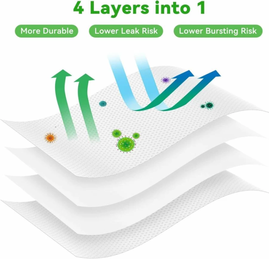 12 Pack NautDuty Dirt Disposal Bags for iRobot Roomba I3/I7/I8/J7/S9 Series & Compatible Robotic Vacuum Cleaners - Replacement Dust Bin Bags