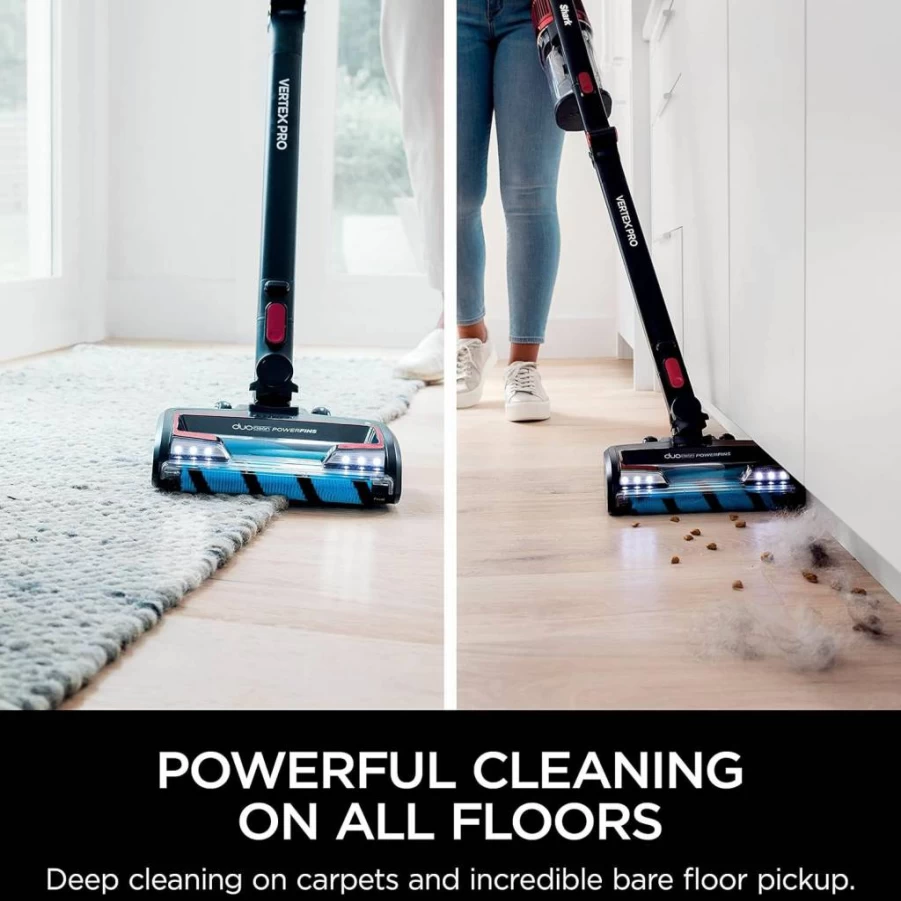 Shark Iz363Ht Cordless Vacuum Cleaner - Lightweight, Portable with HEPA Filter, Powerful Pet Hair Pickup, 50-Min Runtime, Includes Handheld Mode, Crevice Tool & Dusting Brush, Blue