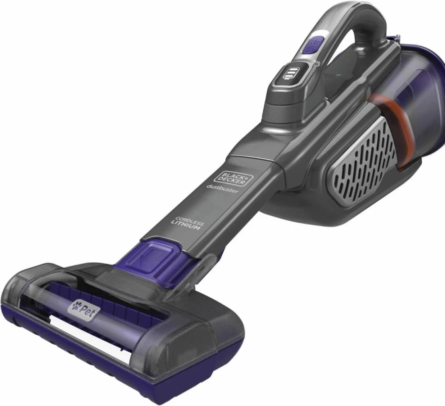 BLACK+DECKER Cordless Handheld Vacuum for Pet Hair, Home, and Car | AdvancedClean+ Technology | Dustbuster Furbuster Model HHVK515JP07