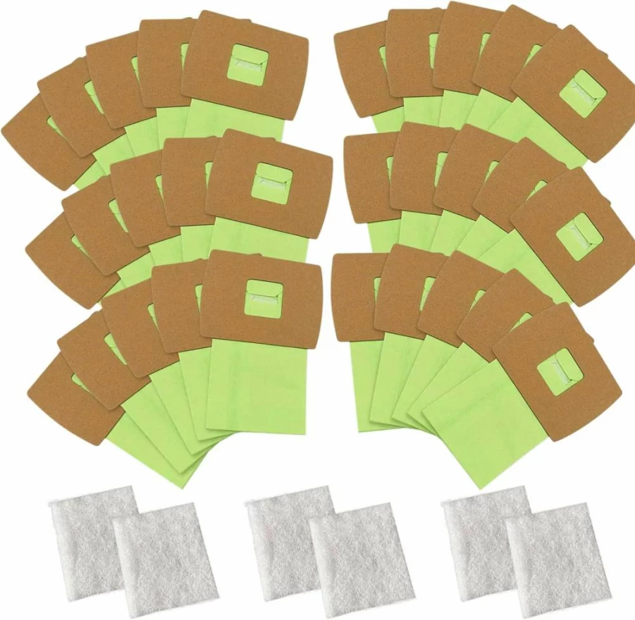 ATXKXE 30 Pack Type BB Vacuum Bags Replacement with 6 Motor Filters - Compatible with Oreck XL, Buster B, PKBB12DW, BB180, BB280, BB850, BB870, BB900, BB1000, MV160, BM04 Kit