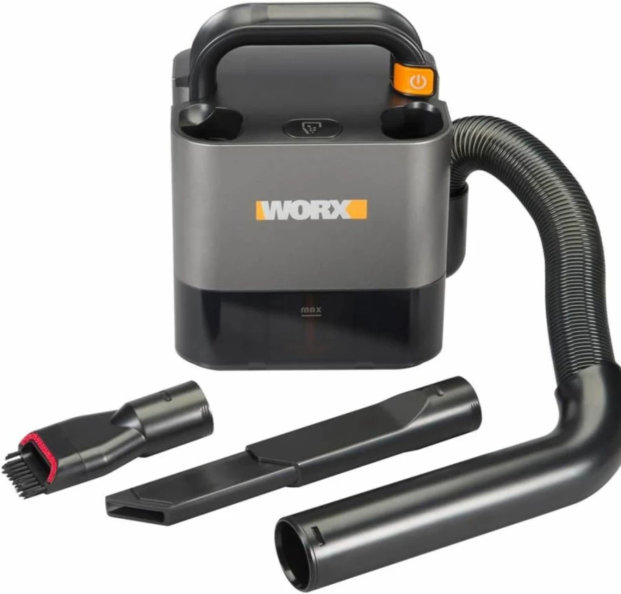 WORX WX030L 20V Cordless Cube Vacuum Compact and Portable Black Power Share Vacuum Cleaner