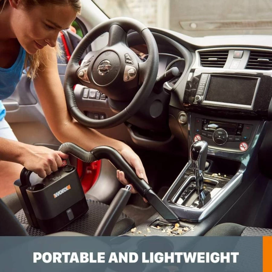 WORX WX030L 20V Cordless Cube Vacuum Compact and Portable Black Power Share Vacuum Cleaner