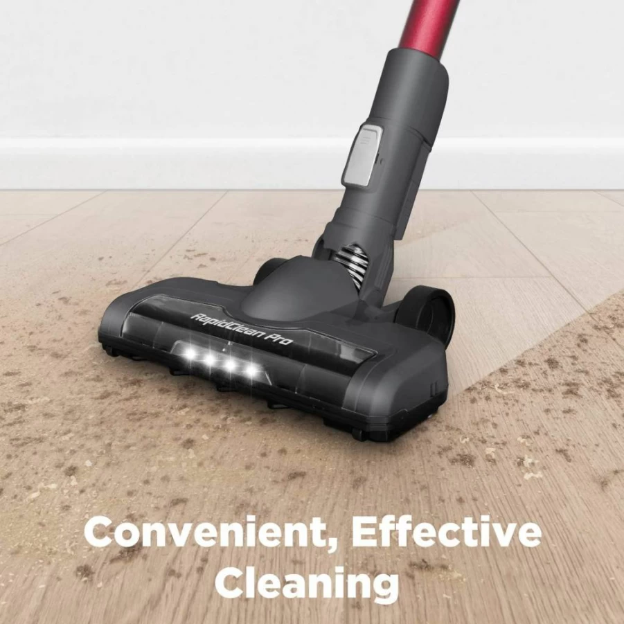 Eureka RapidClean Pro NEC186 Cordless Stick Vacuum Cleaner - Lightweight, Powerful Suction, Rechargeable, for Hard Floors & Pet Hair, Rose Red
