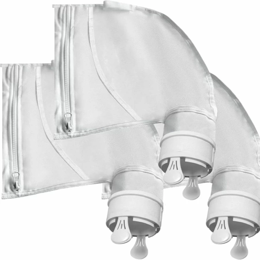 WMANSPA 3-Pack White Pool Cleaner Bags Compatible with K13, K14, K16, Tr28P, 280, 480 & Tank Trax Models - Durable All-Purpose Replacement Filter Bags