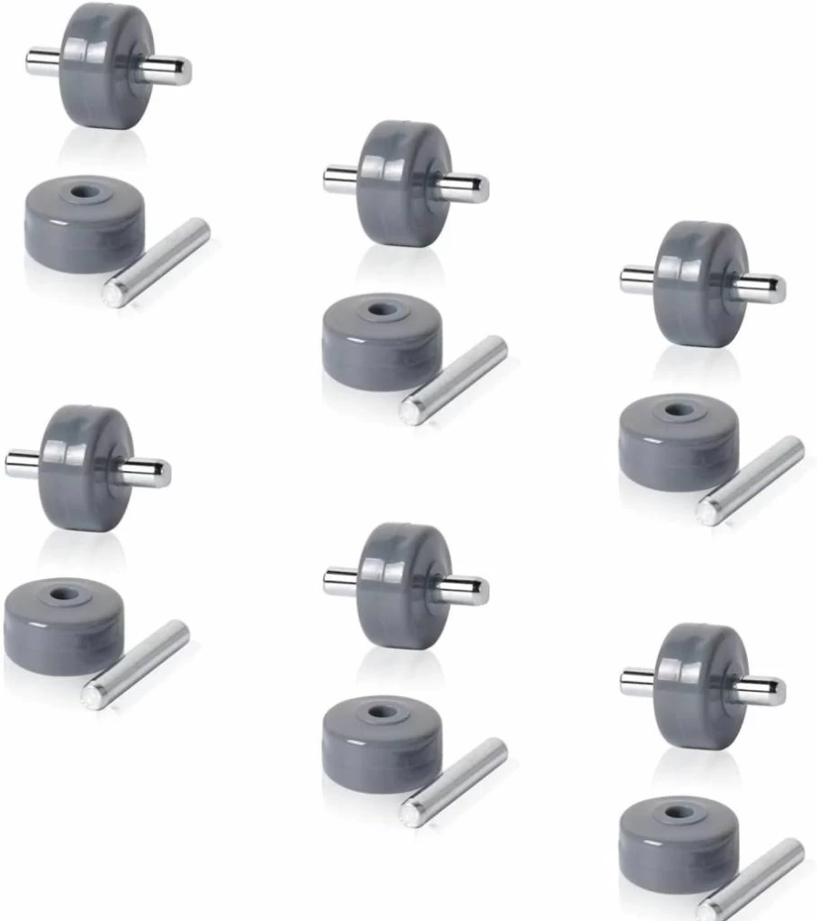 Mzcvriru 6-Pair Vacuum Cleaner Wheels Compatible with Shark Navigator NV341 NV350 NV351 NV352 NV355 NV356E NV500 NV501 NV502 - Replacement Roller Brush Wheels for Shark Rotator Vacuum