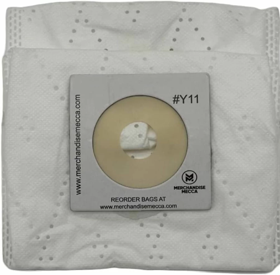 Premium Replacement Vacuum Bags for Intervac CSRM, CS9, CS10 & Dometic CV1004 - 5 Cloth Dust Bags + 1 Motor Filter - Compatible with #Y11-5 - by Merchandise Mecca