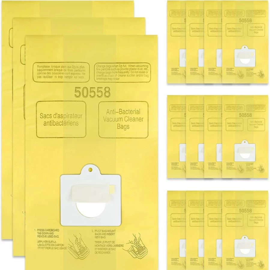 Improvedhand 10PCS Vacuum Cleaner Bags Compatible with Kenmore Canister Type C/Q 50555 50557 50558 & Type C-5, High-Quality Replacement Bags