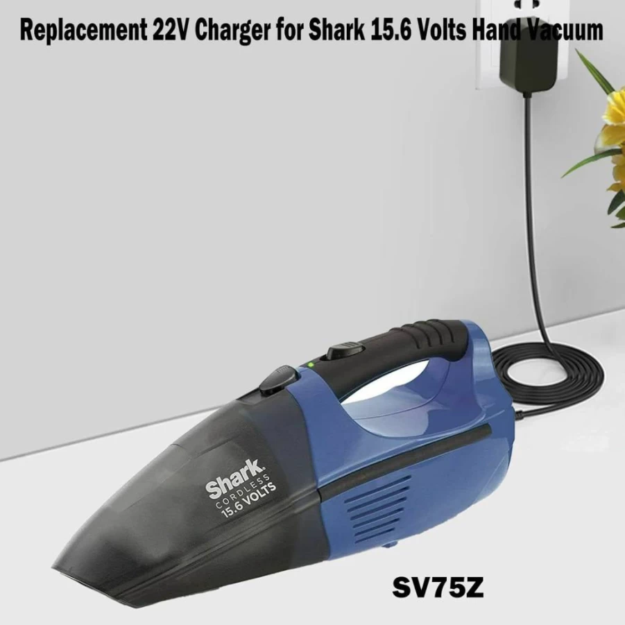 22V VOJSALDR Power Adapter Charger for Shark SV75N SV75Z XA75N SV75C XB75N Cordless Handheld Vacuum, Compatible with Euro-Pro SV736 SV736R SV736N 15.6V Pet Vacuum Cleaner