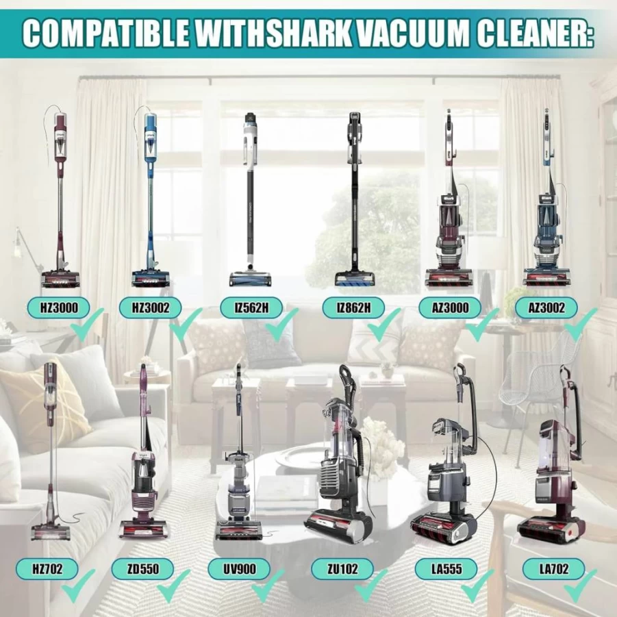 Bsnuo Replacement Odor Neutralizer Cartridges Compatible With Shark 1541Fc3000, AZ3002, AZ3000, HZ3000, HZ3002, ZD550, IZ862H, IZ562H Vacuum Cleaners