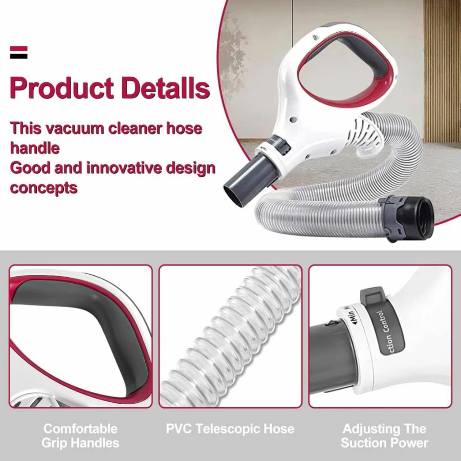 Rvanv Upgraded Vacuum Hose Handle Replacement for Shark Rotator NV500 NV501 NV502 NV503 NV504 NV505 NV510 NV552 UV560 Lift-Away Professional Models
