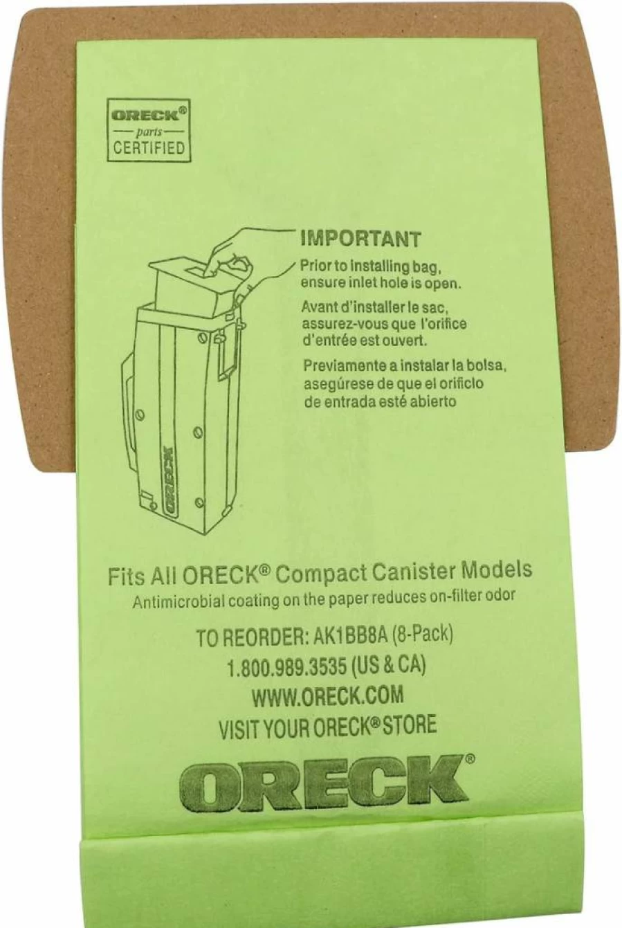Youmeichuang 12-Pack Vacuum Bags with Motor Filter Compatible for Oreck Type BB Compact Canister Models (PKBB12DW)