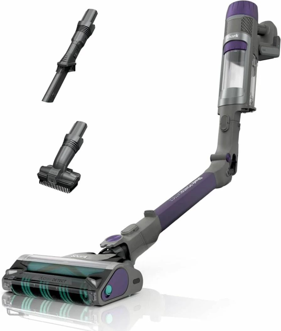 Shark Cordless Vacuum Cleaner with HEPA Filter, PowerDetect Technology, Self-Empty Base, 40+ Minutes Runtime, for Pet Hair, Carpets & Hard Floors, Dark Gray (IP3251)