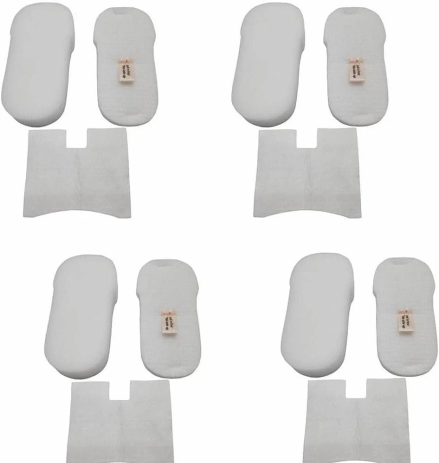 Cloudpower 4-Pack Washable Foam & Felt Vacuum Filters Compatible with Shark Hz600, Hz602, Hz700, Hz702, Qs700 Series, Hz2000, Hz3000 Models - Pre-Motor Replacement Filters