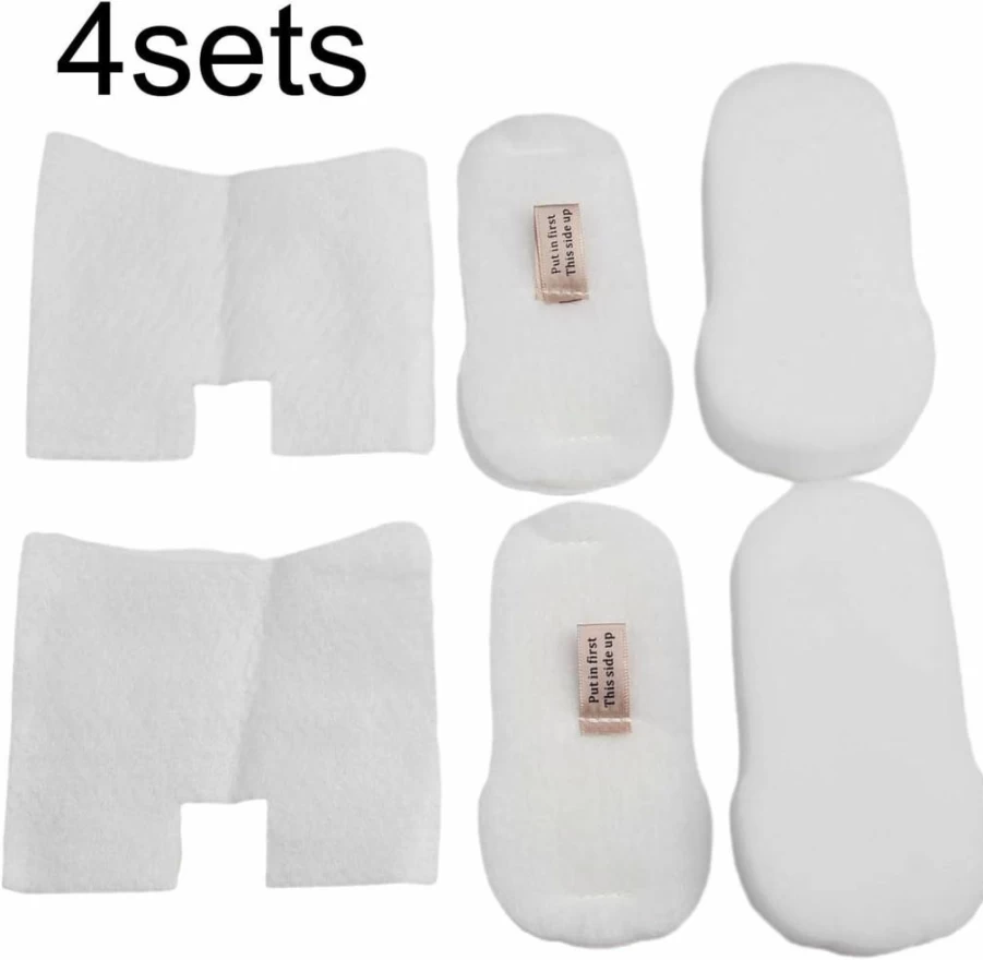 Cloudpower 4-Pack Washable Foam & Felt Vacuum Filters Compatible with Shark Hz600, Hz602, Hz700, Hz702, Qs700 Series, Hz2000, Hz3000 Models - Pre-Motor Replacement Filters